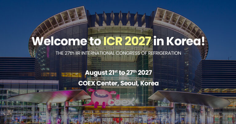 27th IIR International Congress of Refrigeration 2027 official event artwork
