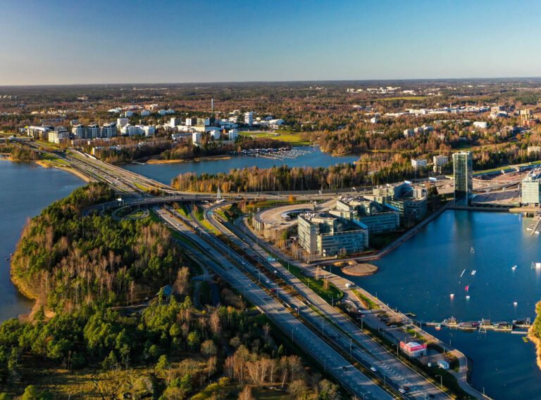 Espoo waterfront photograph published by the Cold Climate HVAC and Energy organizer